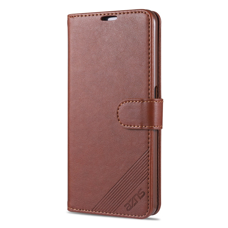 For OPPO A55 5G AZNS Sheepskin Texture Horizontal Flip Leather Case with Holder & Card Slots & Wallet