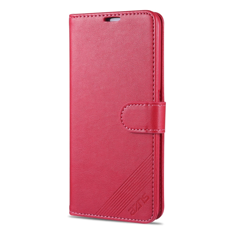 For OPPO A55 5G AZNS Sheepskin Texture Horizontal Flip Leather Case with Holder & Card Slots & Wallet