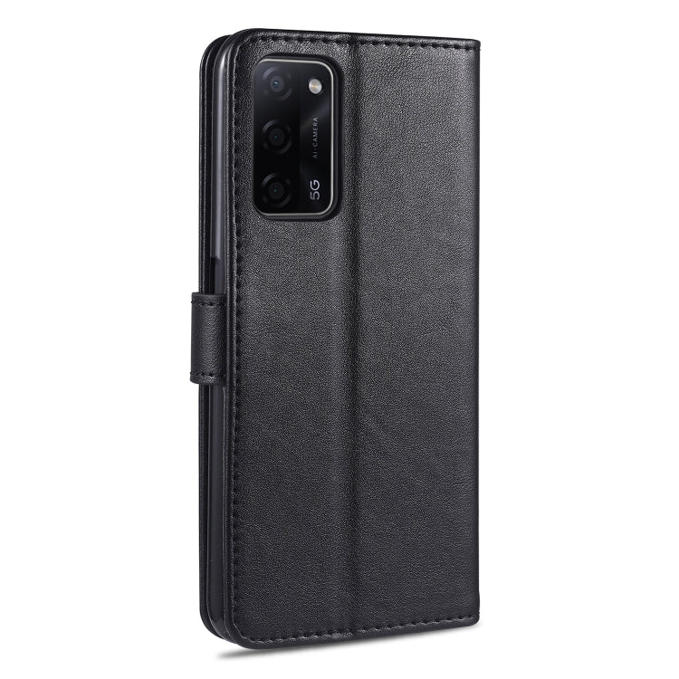 For OPPO A55 5G AZNS Sheepskin Texture Horizontal Flip Leather Case with Holder & Card Slots & Wallet