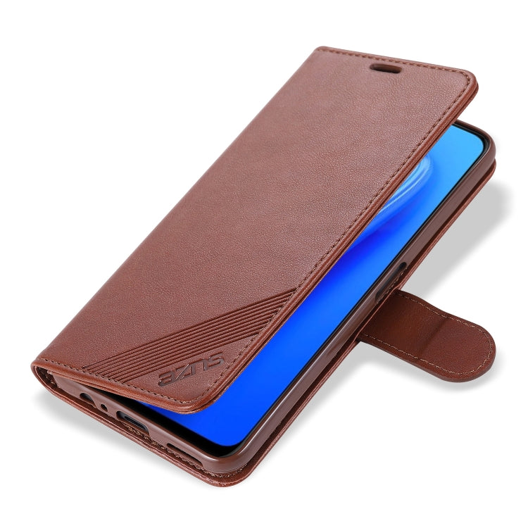 For OPPO A93 5G AZNS Sheepskin Texture Horizontal Flip Leather Case with Holder & Card Slots & Wallet