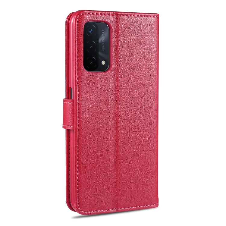For OPPO A93 5G AZNS Sheepskin Texture Horizontal Flip Leather Case with Holder & Card Slots & Wallet