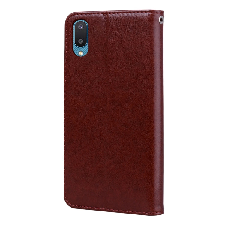 For Samsung Galaxy A02 (EU Version) Rose Embossed Horizontal Flip PU Leather Case with Holder & Card Slots & Wallet