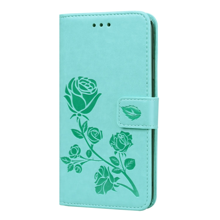 For Samsung Galaxy A32 5G Rose Embossed Horizontal Flip PU Leather Case with Holder & Card Slots & Wallet