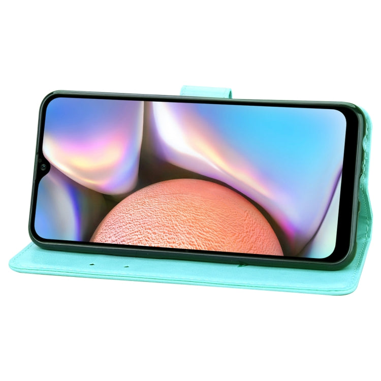 For Samsung Galaxy A32 5G Rose Embossed Horizontal Flip PU Leather Case with Holder & Card Slots & Wallet