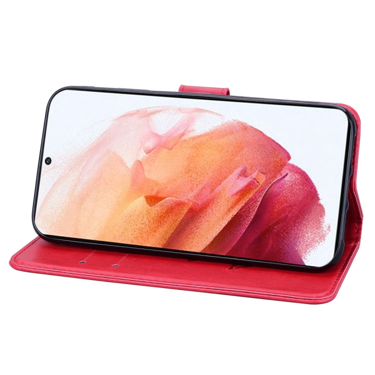 For Samsung Galaxy S21+ 5G Rose Embossed Horizontal Flip PU Leather Case with Holder & Card Slots & Wallet