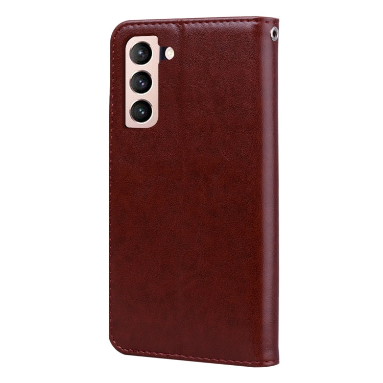 For Samsung Galaxy S21+ 5G Rose Embossed Horizontal Flip PU Leather Case with Holder & Card Slots & Wallet