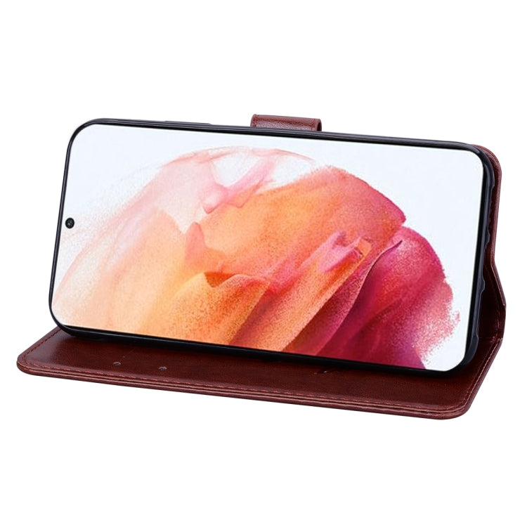 For Samsung Galaxy S21+ 5G Rose Embossed Horizontal Flip PU Leather Case with Holder & Card Slots & Wallet