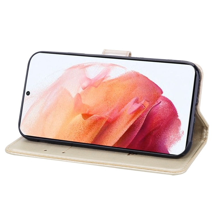 For Samsung Galaxy S21+ 5G Rose Embossed Horizontal Flip PU Leather Case with Holder & Card Slots & Wallet