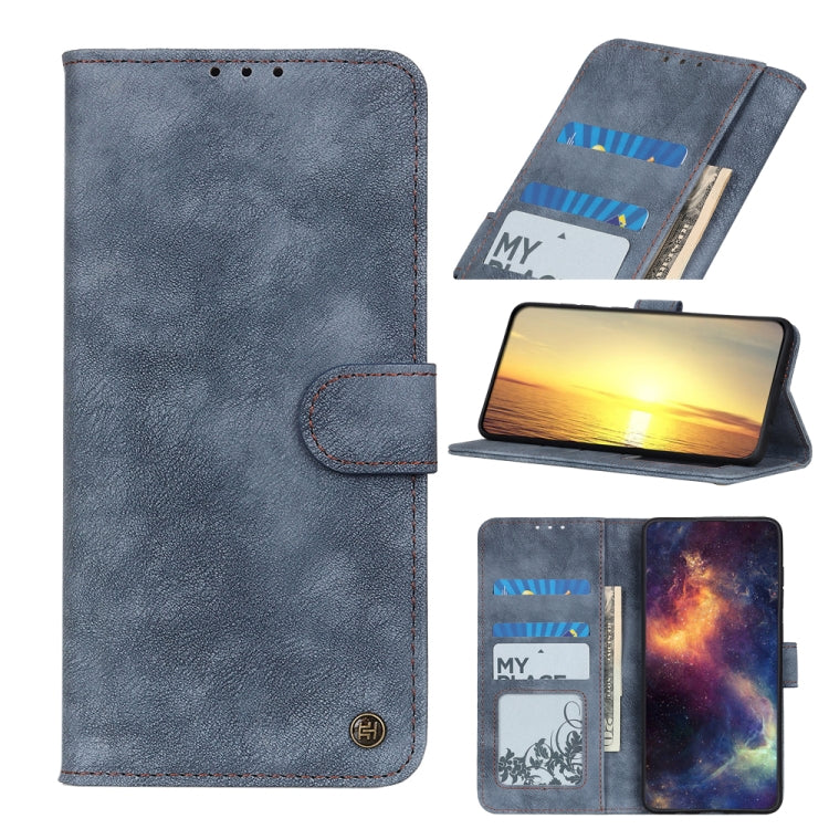 For Samsung Galaxy A22 4G (EU Version) Antelope Texture Magnetic Buckle Horizontal Flip PU Leather Case with Card Slots & Wallet & Holder