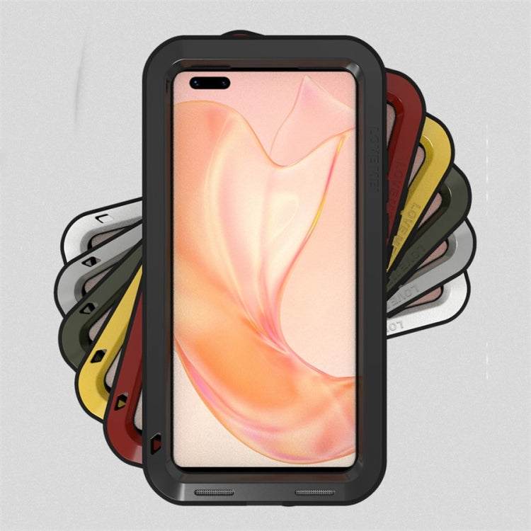 For Huawei Mate 40 Pro+ LOVE MEI Metal Shockproof Waterproof Dustproof Protective Case without Glass