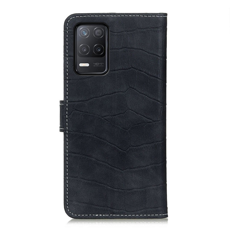 For Realme 9 5G / Realme 8 5G / Realme V13 5G Crocodile Texture Horizontal Flip Leather Case