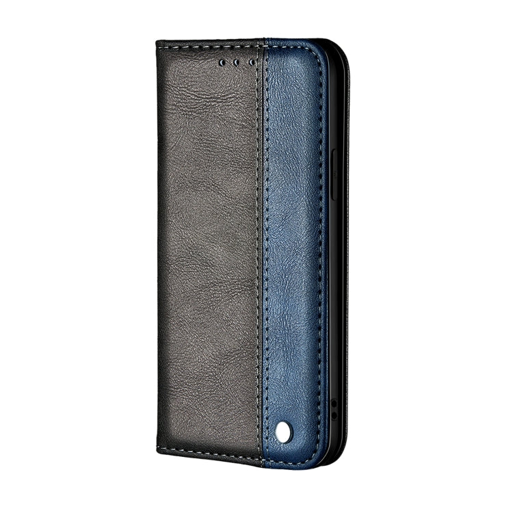 For Samsung Galaxy A02s (EU/US Version) Business Solid Color Stitching Horizontal Flip Leather Case with Holder & Card Slots