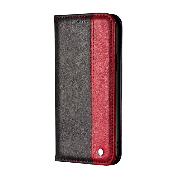 For Samsung Galaxy A02s (EU/US Version) Business Solid Color Stitching Horizontal Flip Leather Case with Holder & Card Slots
