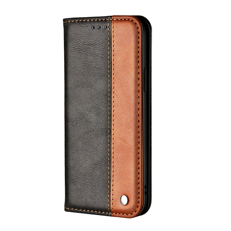 For Samsung Galaxy A32 5G Business Solid Color Stitching Horizontal Flip Leather Case with Holder & Card Slots