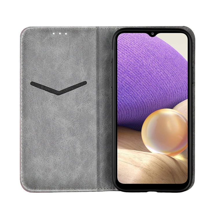 For Samsung Galaxy A32 5G Business Solid Color Stitching Horizontal Flip Leather Case with Holder & Card Slots