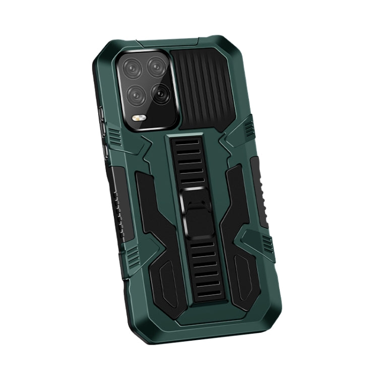 For OPPO Realme 8 / 8 Pro Vanguard Warrior All Inclusive Double-color Shockproof TPU + PC Protective Case with Holder