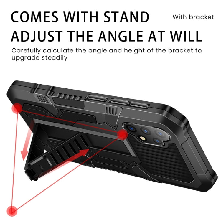 For OPPO Realme 8 / 8 Pro Vanguard Warrior All Inclusive Double-color Shockproof TPU + PC Protective Case with Holder