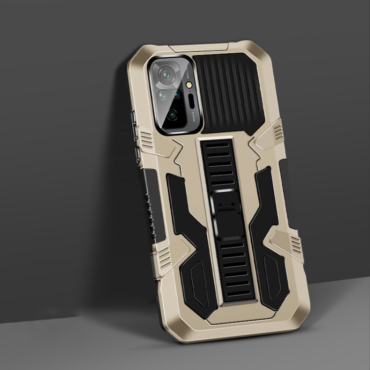 For Redmi Note 10 Pro / Note 10 Pro Max Vanguard Warrior All Inclusive Double-color Shockproof TPU + PC Protective Case with Holder