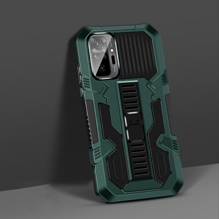 For Redmi Note 10 Pro / Note 10 Pro Max Vanguard Warrior All Inclusive Double-color Shockproof TPU + PC Protective Case with Holder