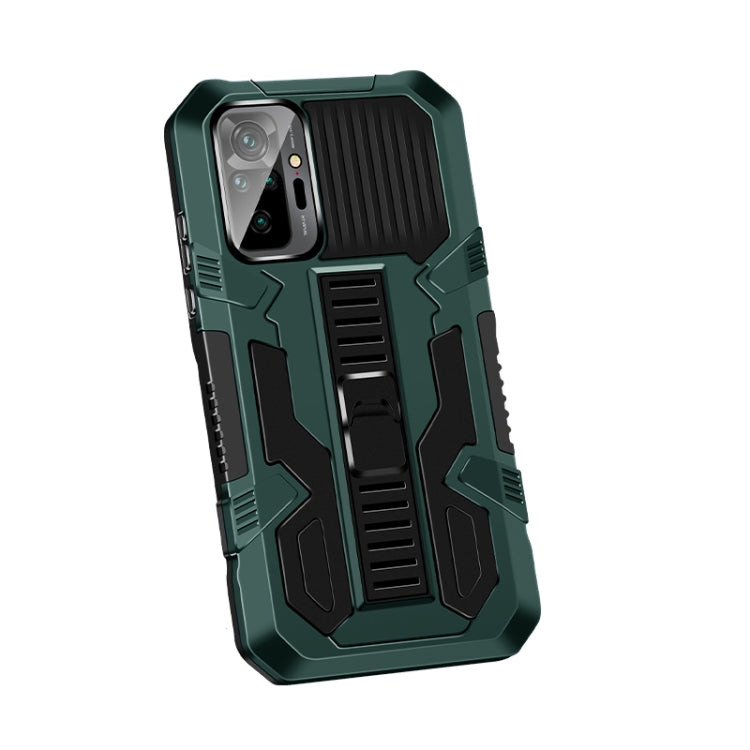 For Redmi Note 10 Pro / Note 10 Pro Max Vanguard Warrior All Inclusive Double-color Shockproof TPU + PC Protective Case with Holder