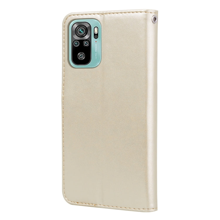 For Xiaomi Redmi Note 10 Rose Embossed Horizontal Flip PU Leather Case with Holder & Card Slots & Wallet