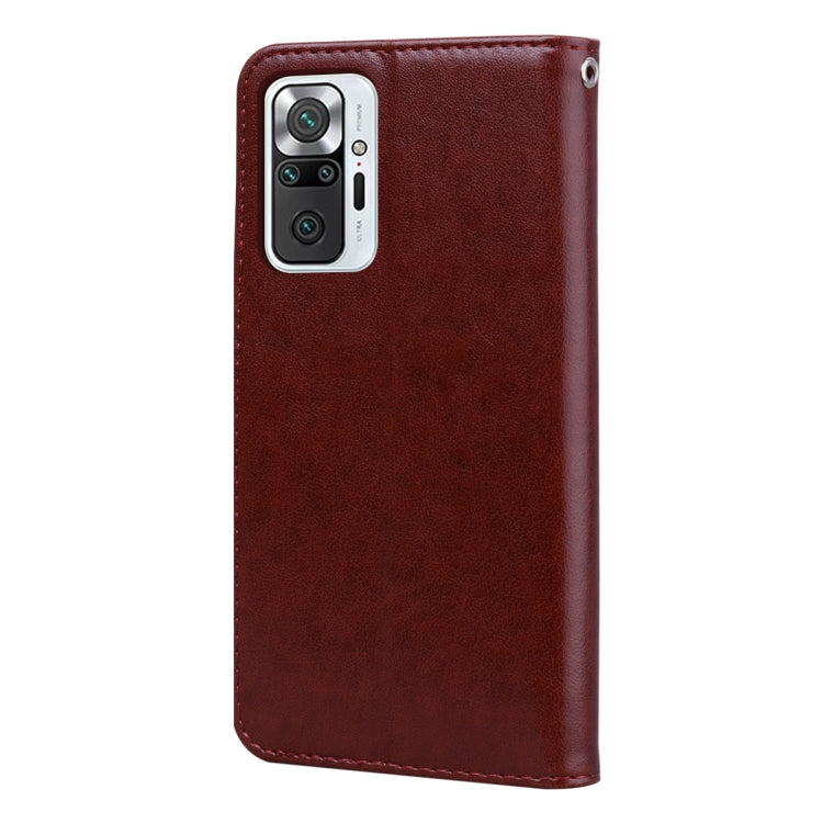 For Xiaomi Redmi Note 10 Pro Rose Embossed Horizontal Flip PU Leather Case with Holder & Card Slots & Wallet