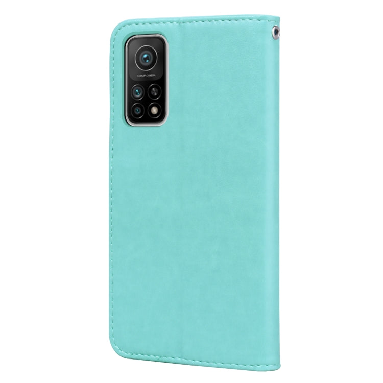 For Xiaomi Mi 10T Pro 5G Rose Embossed Horizontal Flip PU Leather Case with Holder & Card Slots & Wallet