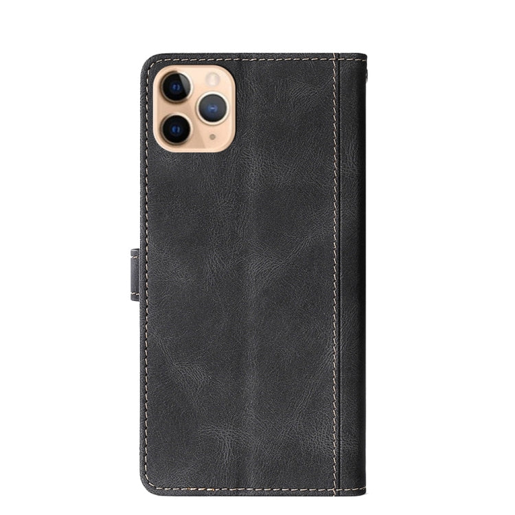 For iPhone 11 Pro Max Stitching Skin Feel Magnetic Buckle Horizontal Flip PU Leather Case with Holder & Card Slots & Wallet