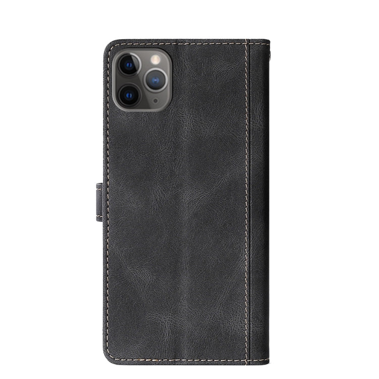For iPhone 11 Pro Stitching Skin Feel Magnetic Buckle Horizontal Flip PU Leather Case with Holder & Card Slots & Wallet