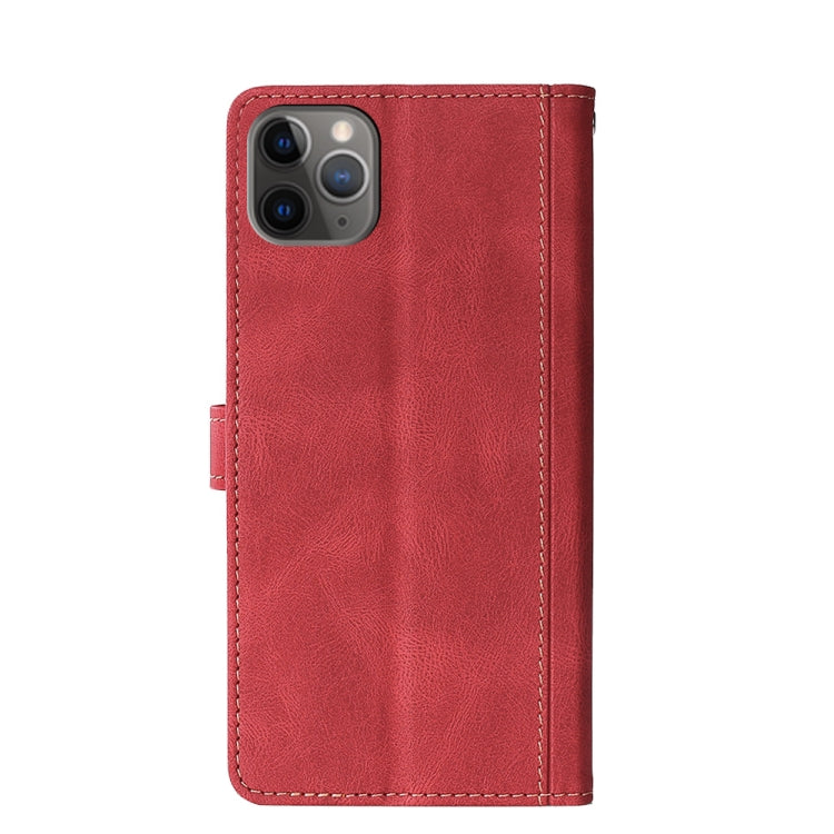 For iPhone 11 Pro Stitching Skin Feel Magnetic Buckle Horizontal Flip PU Leather Case with Holder & Card Slots & Wallet