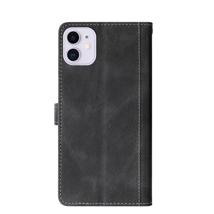 For iPhone 11 Stitching Skin Feel Magnetic Buckle Horizontal Flip PU Leather Case with Holder & Card Slots & Wallet