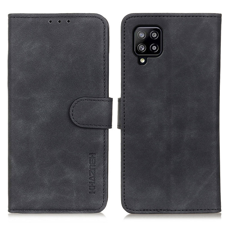 For Samsung Galaxy A22 4G(EU Version) KHAZNEH Retro Texture Horizontal Flip Leather Case with Holder & Card Slots & Wallet