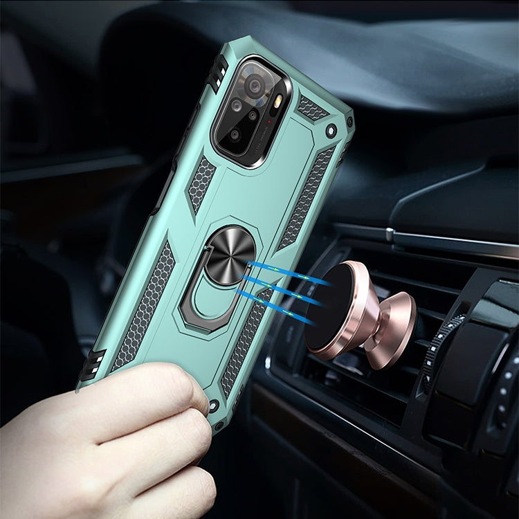 For Xiaomi Redmi Note 10 / Note 10s Shockproof TPU + PC Protective Case with 360 Degree Rotating Holder