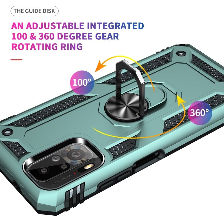 For Xiaomi Redmi Note 10 / Note 10s Shockproof TPU + PC Protective Case with 360 Degree Rotating Holder