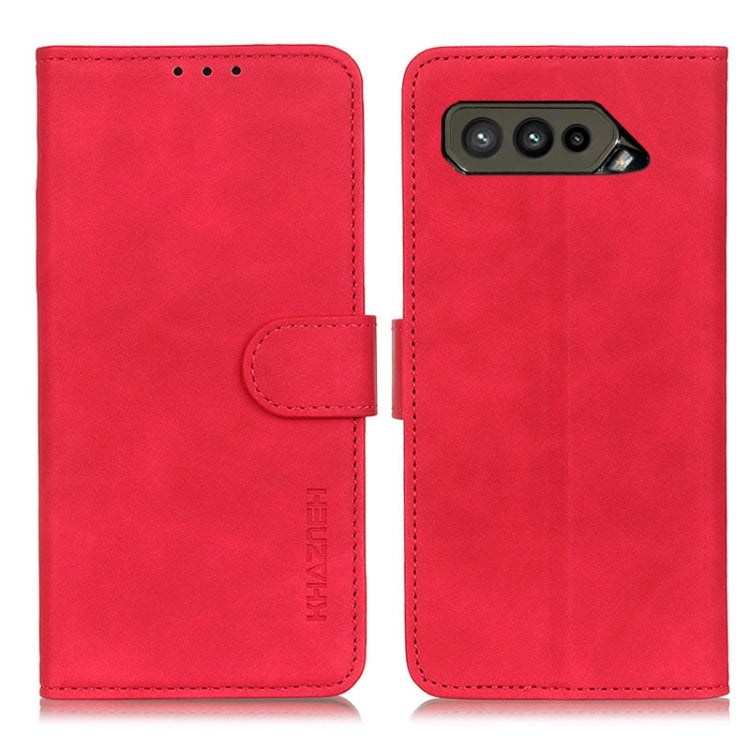 For Asus ROG Phone 5 Ultimate KHAZNEH Retro Texture Horizontal Flip Leather Case with Holder & Card Slots & Wallet