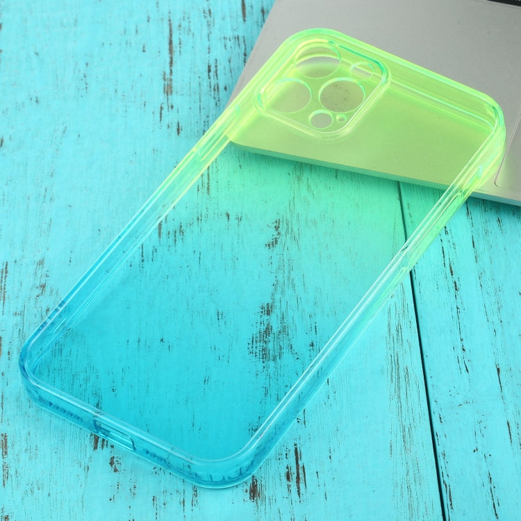 For iPhone 12 Pro Straight Edge Gradient Color TPU Protective Case