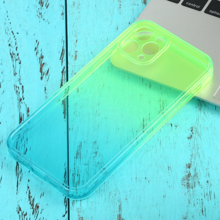 For iPhone 11 Pro Straight Edge Gradient Color TPU Protective Case