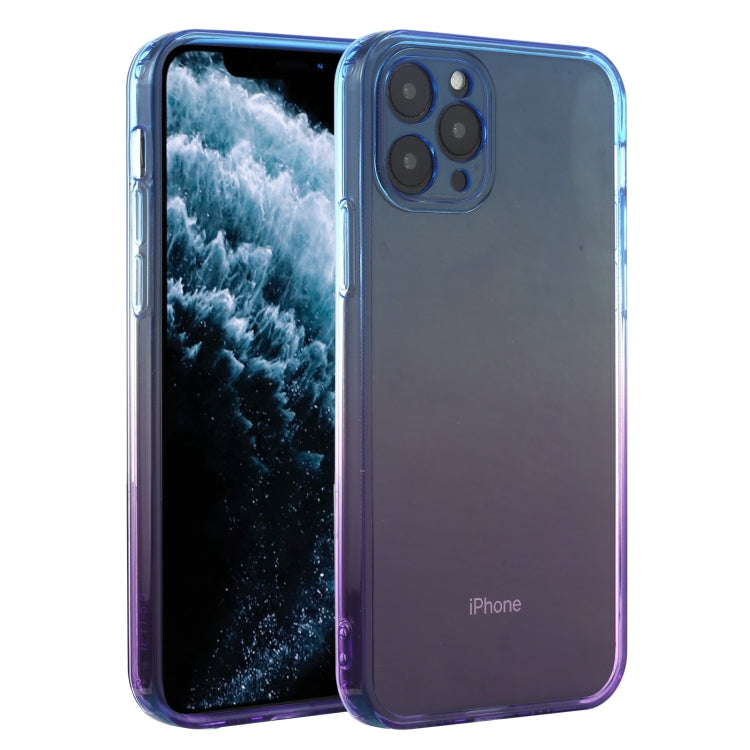 For iPhone 11 Pro Straight Edge Gradient Color TPU Protective Case