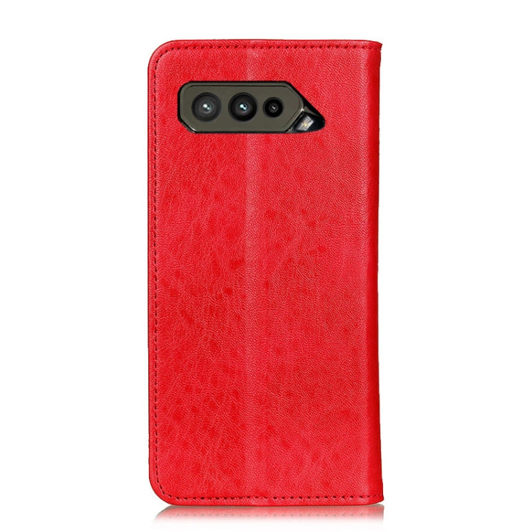 For Asus ROG Phone 5 Magnetic Crazy Horse Texture Horizontal Flip Leather Case with Holder & Card Slots & Wallet