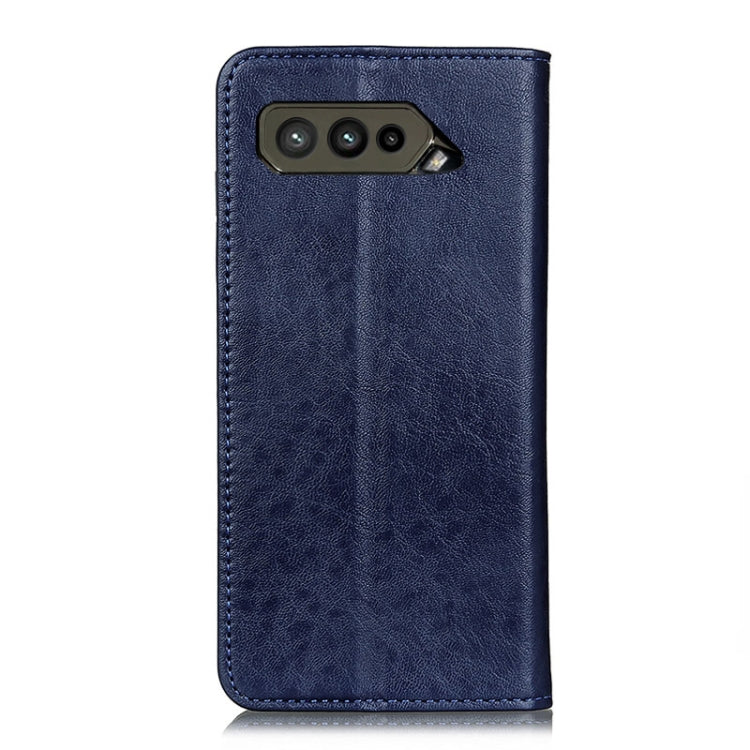 For Asus ROG Phone 5 Ultimate Magnetic Crazy Horse Texture Horizontal Flip Leather Case with Holder & Card Slots & Wallet