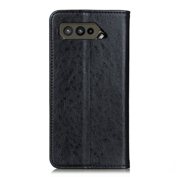 For Asus ROG Phone 5 Ultimate Magnetic Crazy Horse Texture Horizontal Flip Leather Case with Holder & Card Slots & Wallet