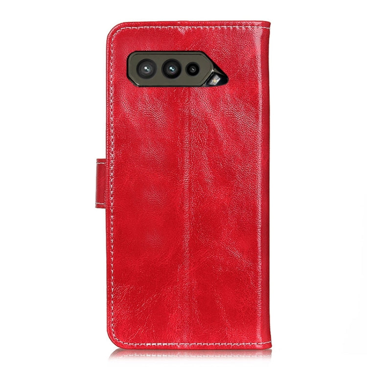 For Asus ROG Phone 5 Ultimate Retro Crazy Horse Texture Horizontal Flip Leather Case with Holder & Card Slots & Photo Frame & Wallet