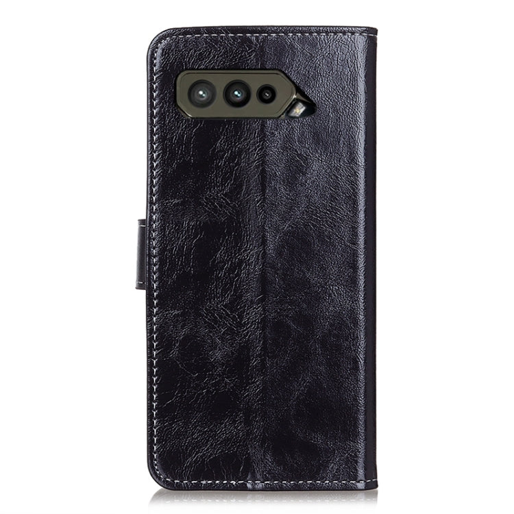 For Asus ROG Phone 5 Ultimate Retro Crazy Horse Texture Horizontal Flip Leather Case with Holder & Card Slots & Photo Frame & Wallet