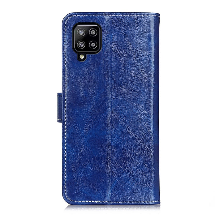 For Samsung Galaxy A22 4G(EU Version) Retro Crazy Horse Texture Horizontal Flip Leather Case with Holder & Card Slots & Photo Frame & Wallet