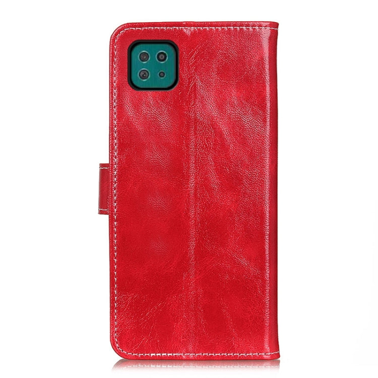 For Samsung Galaxy A22 5G(EU Version) Retro Crazy Horse Texture Horizontal Flip Leather Case with Holder & Card Slots & Photo Frame & Wallet