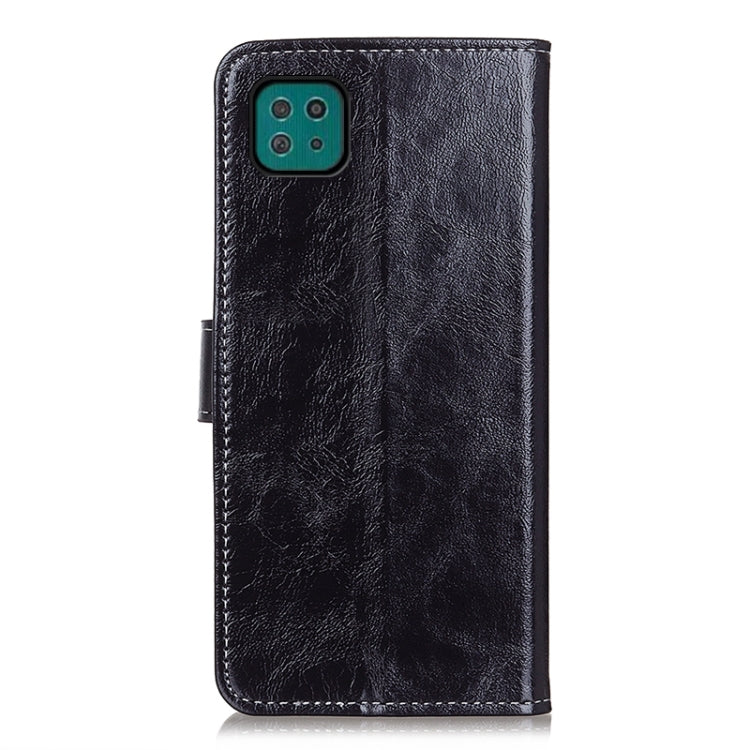 For Samsung Galaxy A22 5G(EU Version) Retro Crazy Horse Texture Horizontal Flip Leather Case with Holder & Card Slots & Photo Frame & Wallet