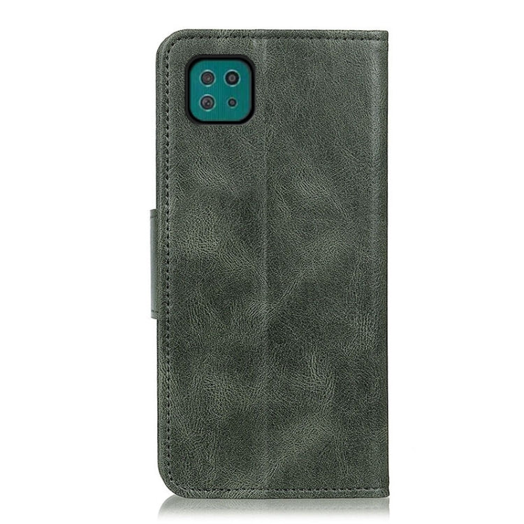 For Samsung Galaxy A22 5G(EU Version) Mirren Crazy Horse Texture Horizontal Flip Leather Case with Holder & Card Slots & Wallet