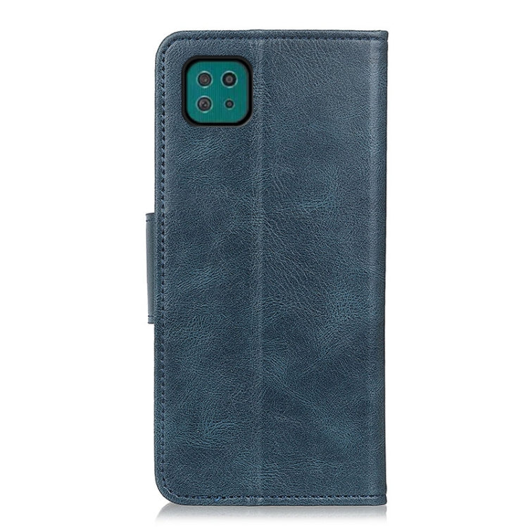 For Samsung Galaxy A22 5G(EU Version) Mirren Crazy Horse Texture Horizontal Flip Leather Case with Holder & Card Slots & Wallet