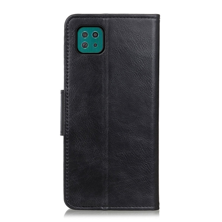For Samsung Galaxy A22 5G(EU Version) Mirren Crazy Horse Texture Horizontal Flip Leather Case with Holder & Card Slots & Wallet