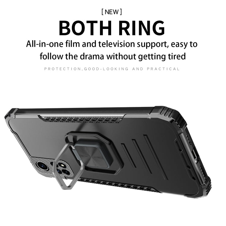 For Xiaomi Mi 10T Pro 5G / 10T 5G Fierce Warrior Series Armor All-inclusive Shockproof Aluminum Alloy + TPU Protective Case with Ring Holder